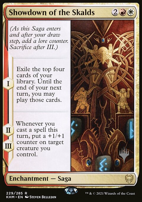 Showdown of the Skalds, Kaldheim Promos #229p, Magic: The Gathering card
