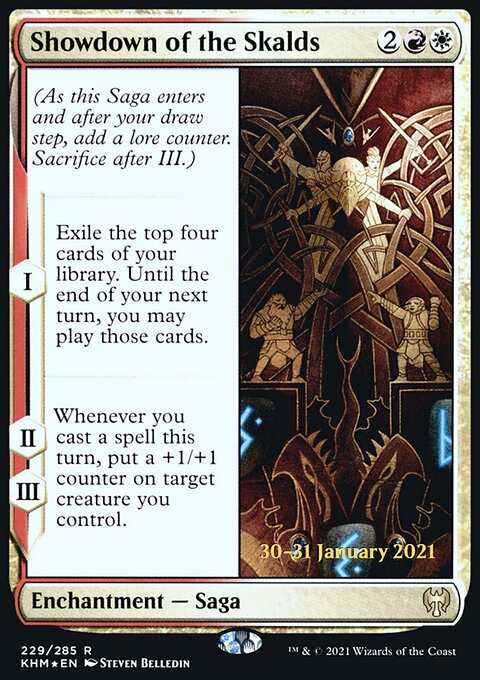 Showdown of the Skalds, Kaldheim Promos #229s, Magic: The Gathering card