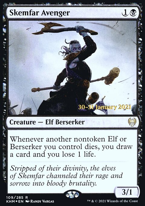 Skemfar Avenger, Kaldheim Promos #109s, Magic: The Gathering card