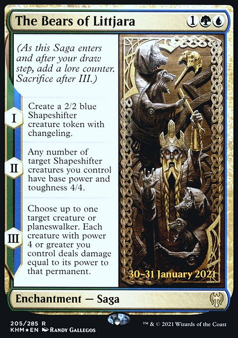 The Bears of Littjara, Kaldheim Promos #205s, Magic: The Gathering card