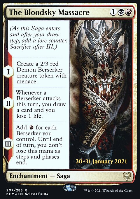 The Bloodsky Massacre, Kaldheim Promos #207s, Magic: The Gathering card