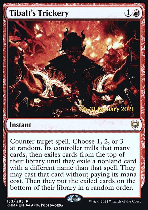 Tibalt's Trickery, Kaldheim Promos #153s, Magic: The Gathering card