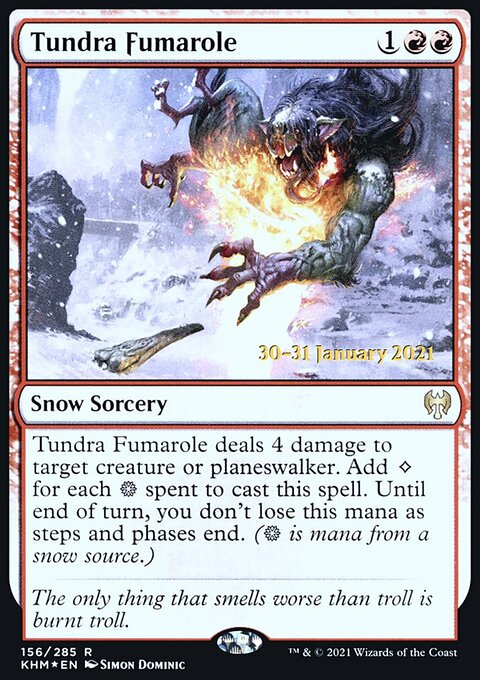 Tundra Fumarole, Kaldheim Promos #156s, Magic: The Gathering card