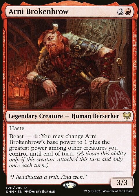 Arni Brokenbrow, Kaldheim #120, Magic: The Gathering card