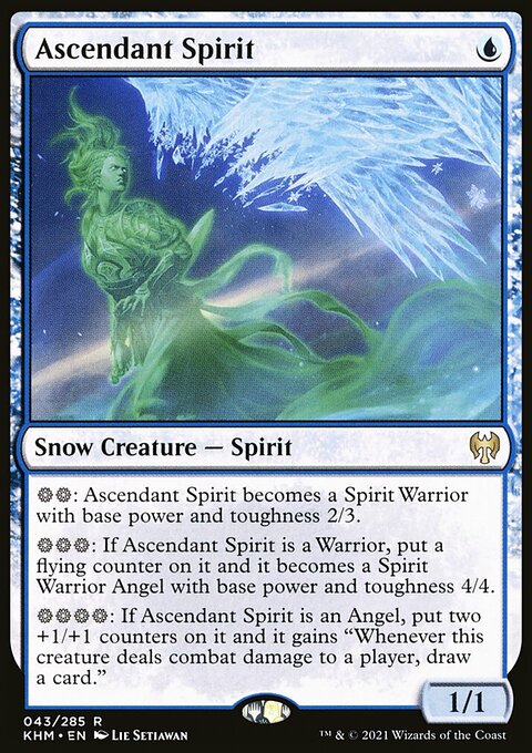 Ascendant Spirit, Kaldheim #43, Magic: The Gathering card