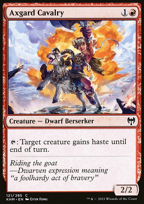 Axgard Cavalry, Kaldheim #121, Magic: The Gathering card