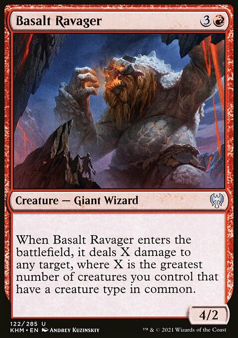 Basalt Ravager, Kaldheim #122, Magic: The Gathering card
