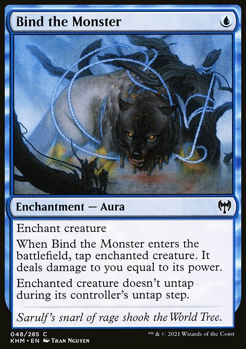 Bind the Monster, Kaldheim #48, Magic: The Gathering card