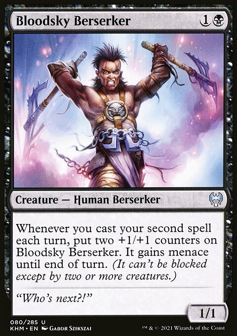 Bloodsky Berserker, Kaldheim #80, Magic: The Gathering card