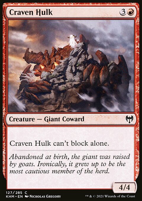 Craven Hulk, Kaldheim #127, Magic: The Gathering card