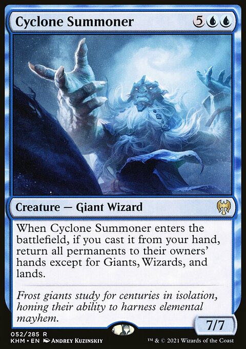 Cyclone Summoner, Kaldheim #52, Magic: The Gathering card