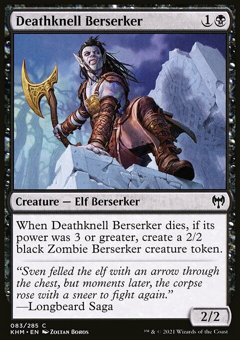 Deathknell Berserker, Kaldheim #83, Magic: The Gathering card