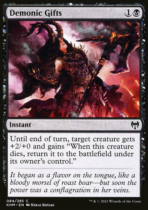 Demonic Gifts, Kaldheim #84, Magic: The Gathering card