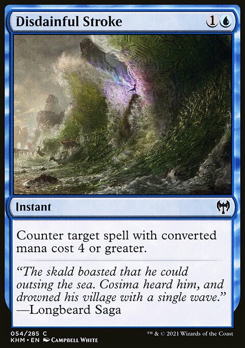 Disdainful Stroke, Kaldheim #54, Magic: The Gathering card