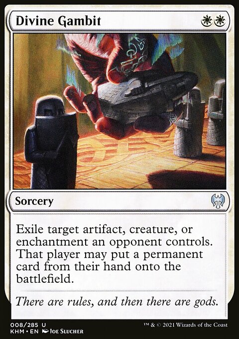 Divine Gambit, Kaldheim #8, Magic: The Gathering card