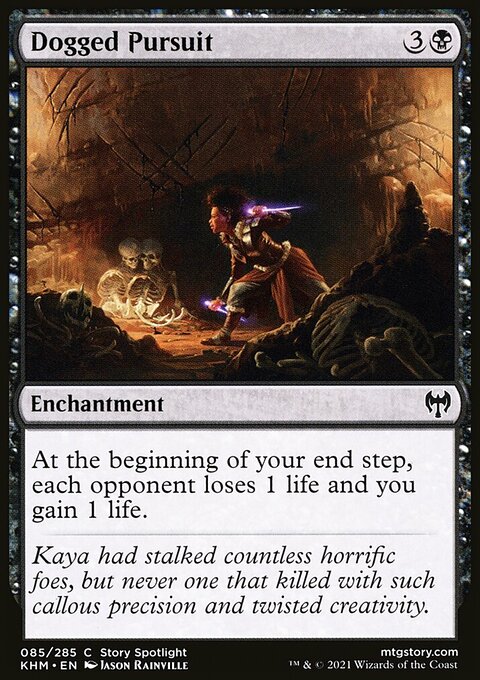 Dogged Pursuit, Kaldheim #85, Magic: The Gathering card