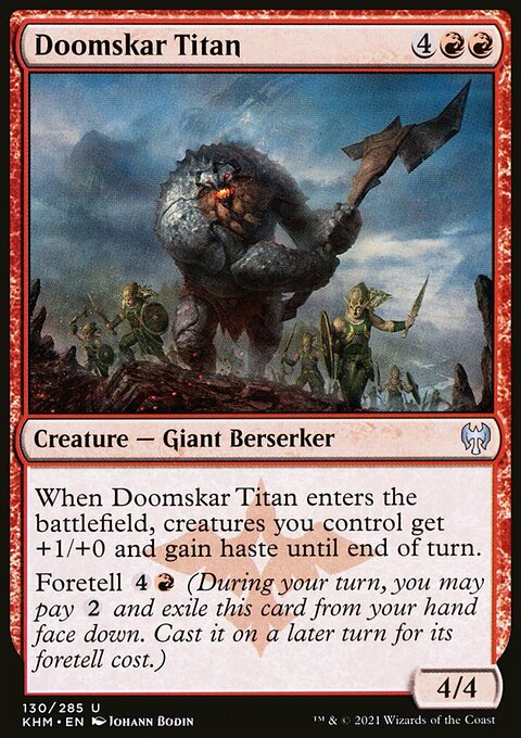 Doomskar Titan, Kaldheim #130, Magic: The Gathering card