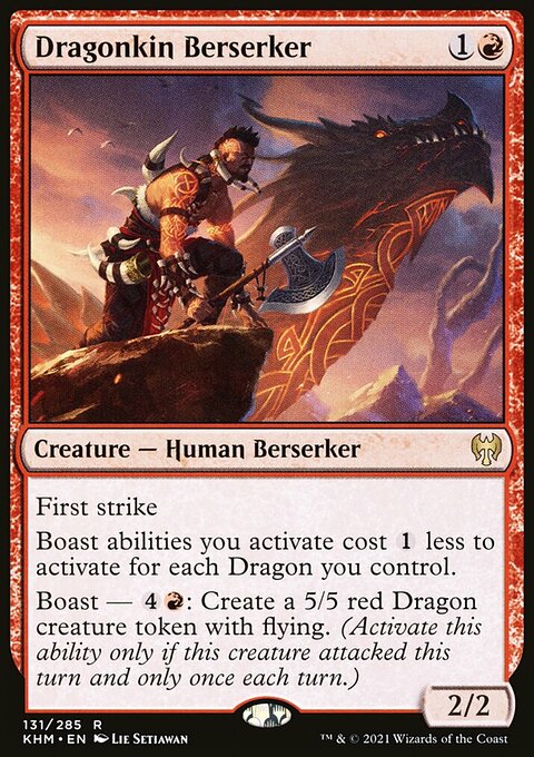 Dragonkin Berserker, Kaldheim #131, Magic: The Gathering card