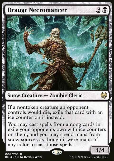 Draugr Necromancer, Kaldheim #86, Magic: The Gathering card
