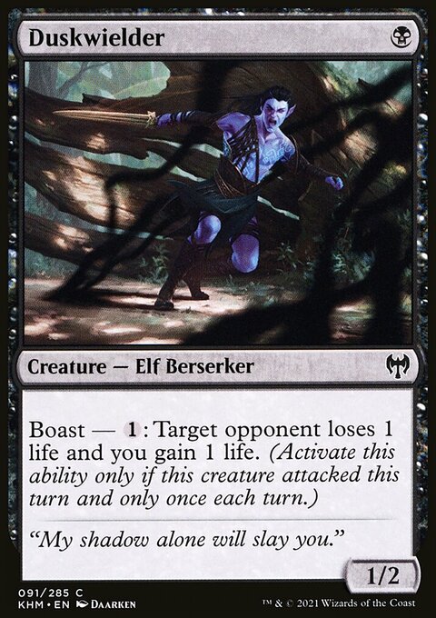 Duskwielder, Kaldheim #91, Magic: The Gathering card