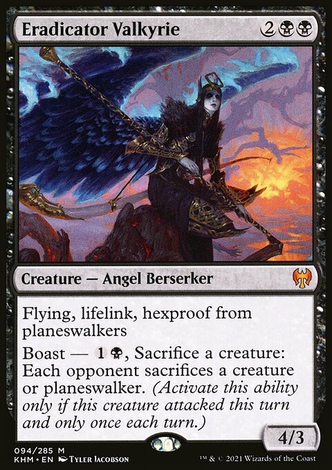 Eradicator Valkyrie, Kaldheim #94, Magic: The Gathering card