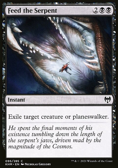 Feed the Serpent, Kaldheim #95, Magic: The Gathering card
