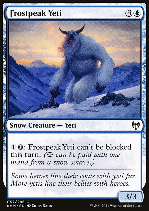 Frostpeak Yeti, Kaldheim #57, Magic: The Gathering card