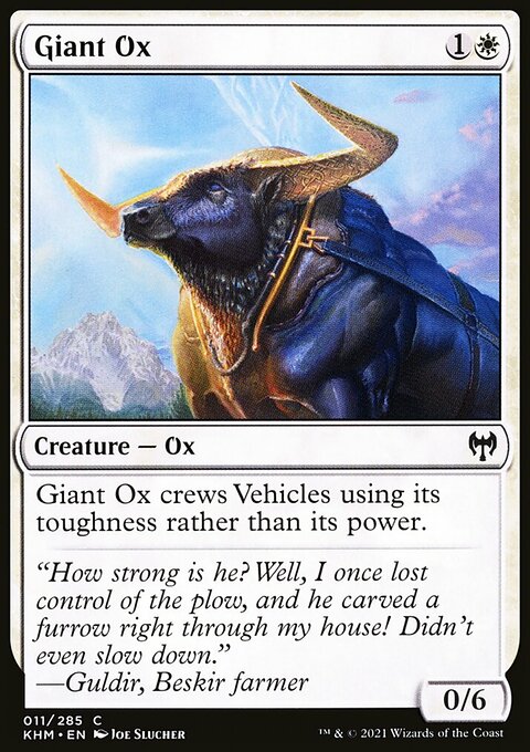 Giant Ox, Kaldheim #11, Magic: The Gathering card