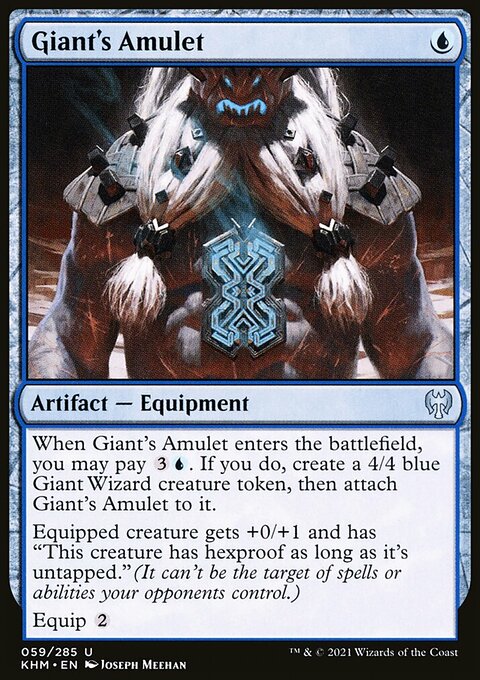 Giant's Amulet, Kaldheim #59, Magic: The Gathering card