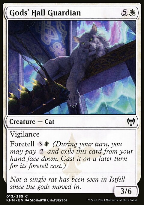 Gods' Hall Guardian, Kaldheim #13, Magic: The Gathering card