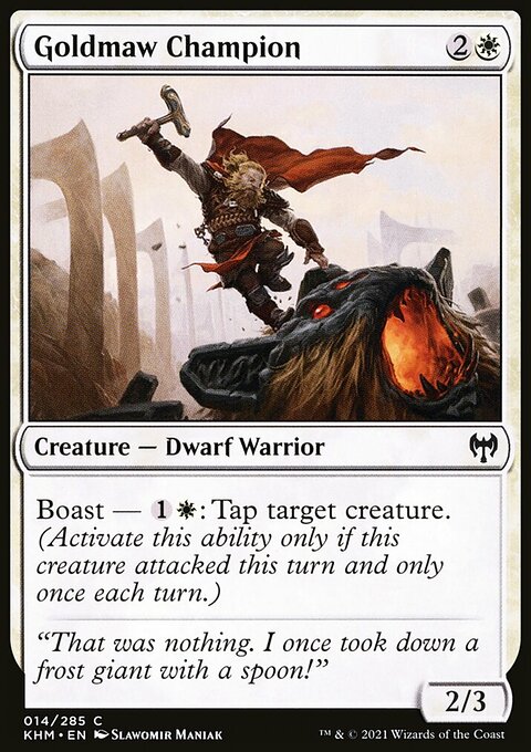 Goldmaw Champion, Kaldheim #14, Magic: The Gathering card