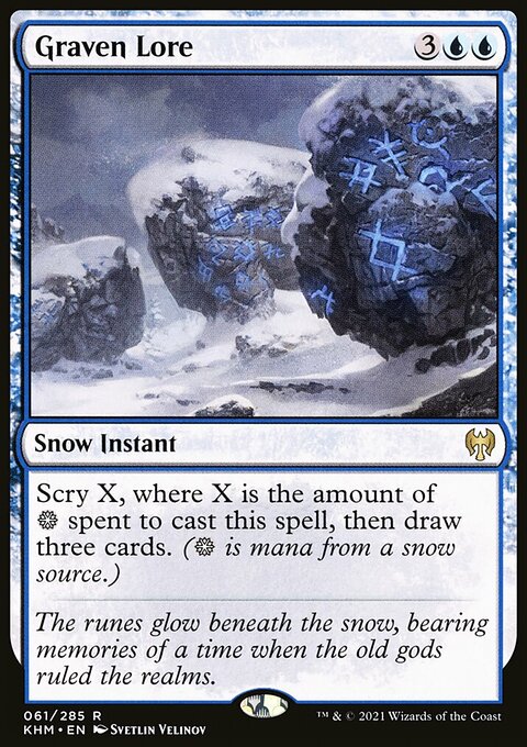 Graven Lore, Kaldheim #61, Magic: The Gathering card