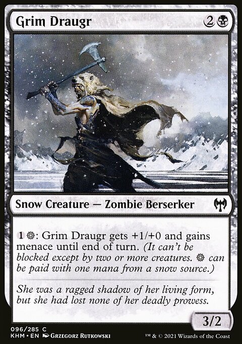 Grim Draugr, Kaldheim #96, Magic: The Gathering card