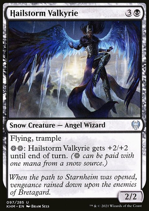 Hailstorm Valkyrie, Kaldheim #97, Magic: The Gathering card