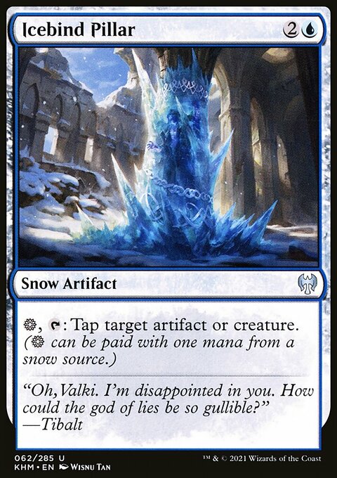 Icebind Pillar, Kaldheim #62, Magic: The Gathering card