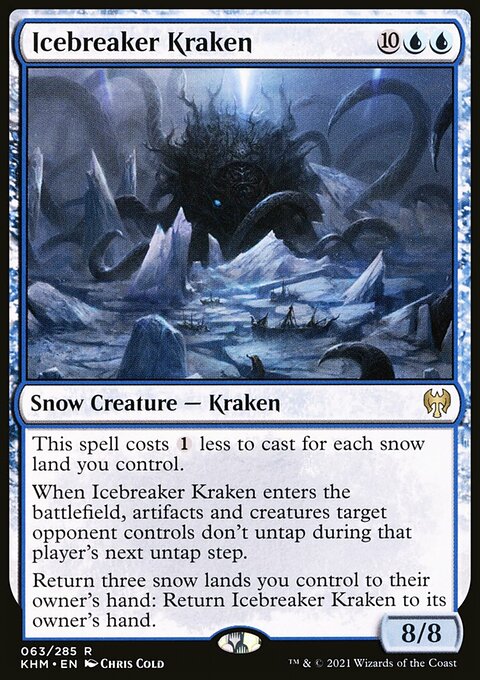 Icebreaker Kraken, Kaldheim #63, Magic: The Gathering card