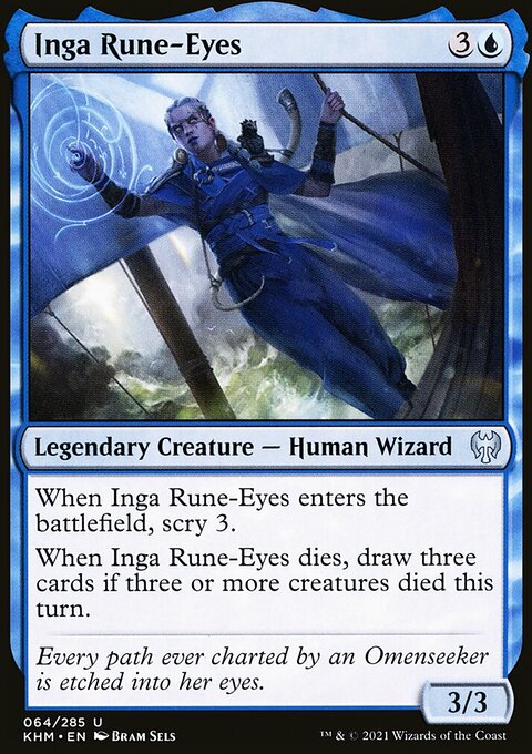 Inga Rune-Eyes, Kaldheim #64, Magic: The Gathering card