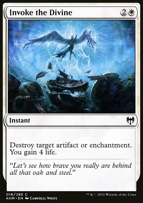 Invoke the Divine, Kaldheim #16, Magic: The Gathering card