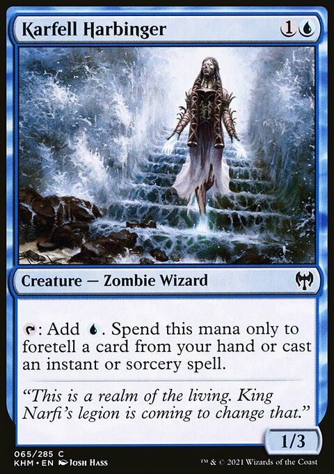Karfell Harbinger, Kaldheim #65, Magic: The Gathering card
