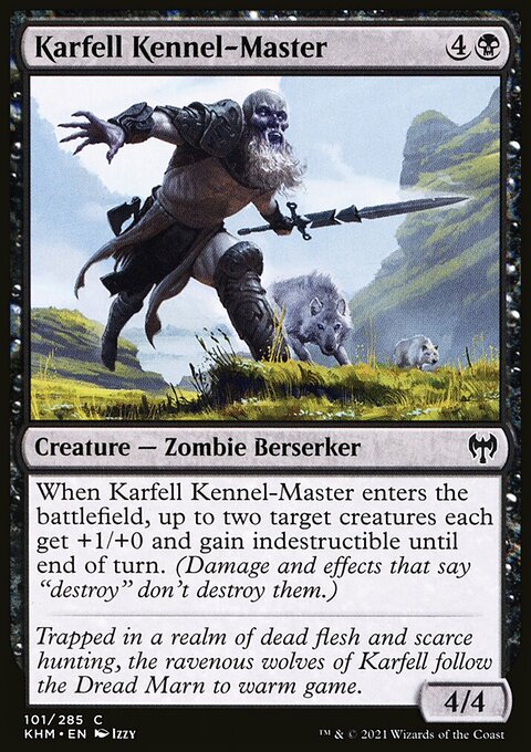 Karfell Kennel-Master, Kaldheim #101, Magic: The Gathering card