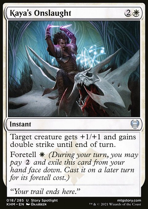 Kaya's Onslaught, Kaldheim #18, Magic: The Gathering card