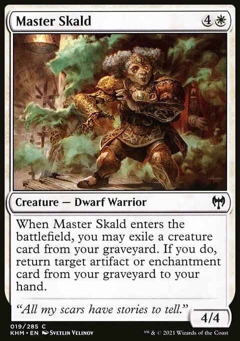 Master Skald, Kaldheim #19, Magic: The Gathering card