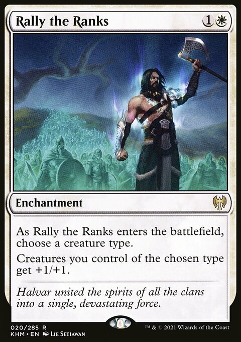 Rally the Ranks, Kaldheim #20, Magic: The Gathering card