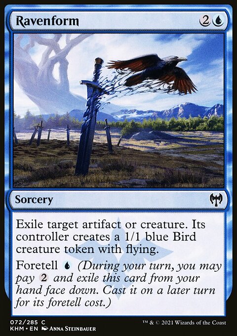 Ravenform, Kaldheim #72, Magic: The Gathering card