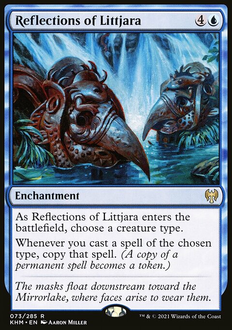 Reflections of Littjara, Kaldheim #73, Magic: The Gathering card