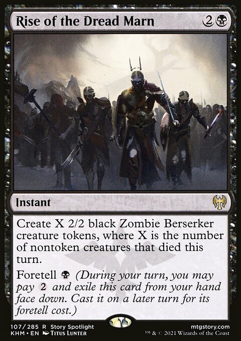 Rise of the Dread Marn, Kaldheim #107, Magic: The Gathering card