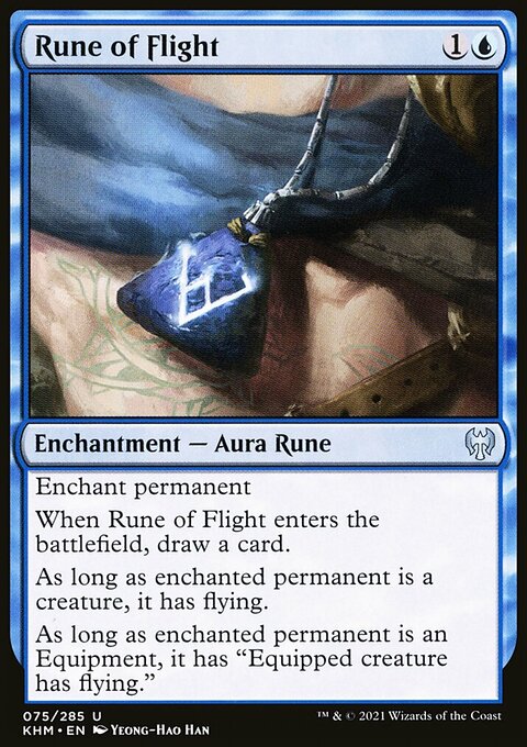 Rune of Flight, Kaldheim #75, Magic: The Gathering card