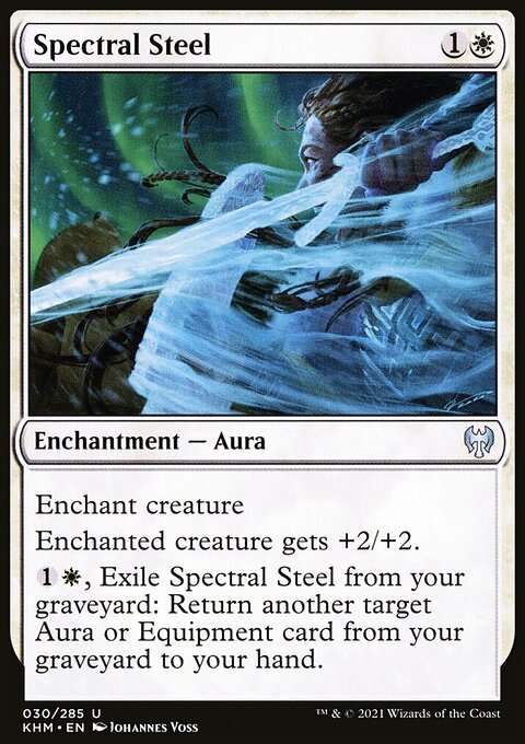 Spectral Steel, Kaldheim #30, Magic: The Gathering card