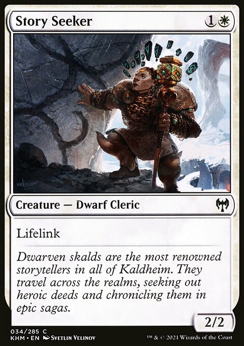 Story Seeker, Kaldheim #34, Magic: The Gathering card