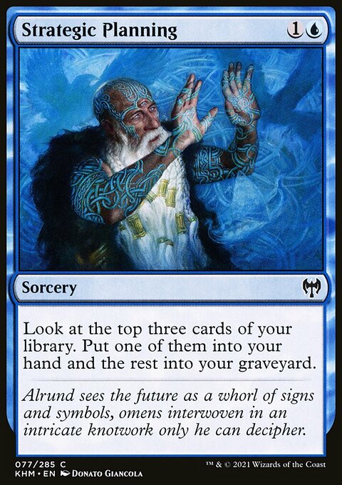 Strategic Planning, Kaldheim #77, Magic: The Gathering card